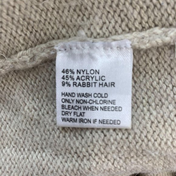 LOFT XS Wrap Cardigan Sweater Rabbit Hair Tie Ann - Picture 5 of 5